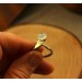 Silver moonstone ring