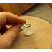 Silver moonstone ring