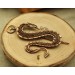 Copper Dragon wire wrap brooch