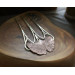 Copper brass ginkgo haircomb 