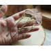 Copper brass ginkgo haircomb 