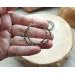Copper wire wrap earrings viking style