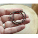 Copper wire wrap earrings viking style