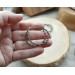 Copper wire wrap earrings viking style