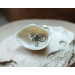 Elven silver ring with  topaz