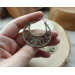 Filigree copper earrings with silver earhook