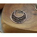 Filigree copper earrings with silver earhook