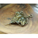 Ivy brooch with real leaf