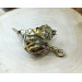 Ivy brooch with real leaf