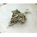 Ivy brooch with real leaf