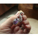 Silver  necklace with amethyst
