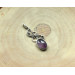 Silver  necklace with amethyst