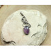 Silver  necklace with amethyst