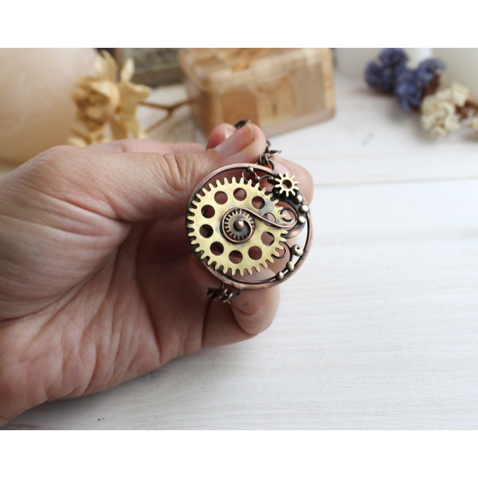 Copper SteamPunk bracelet