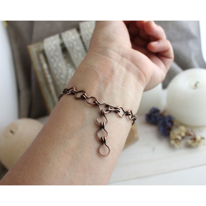 Copper SteamPunk bracelet