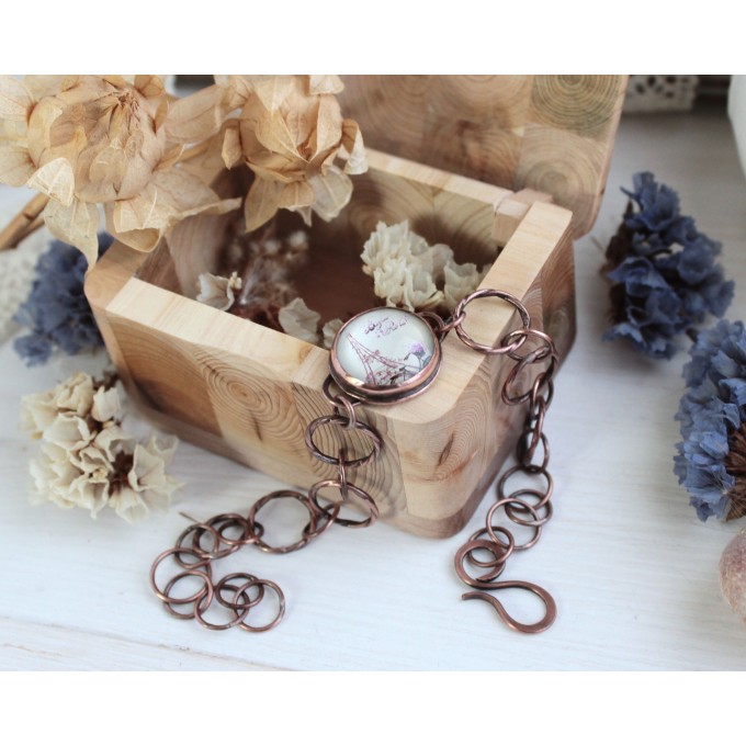 Copper bracelet Paris