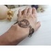 Copper filigree bracelet