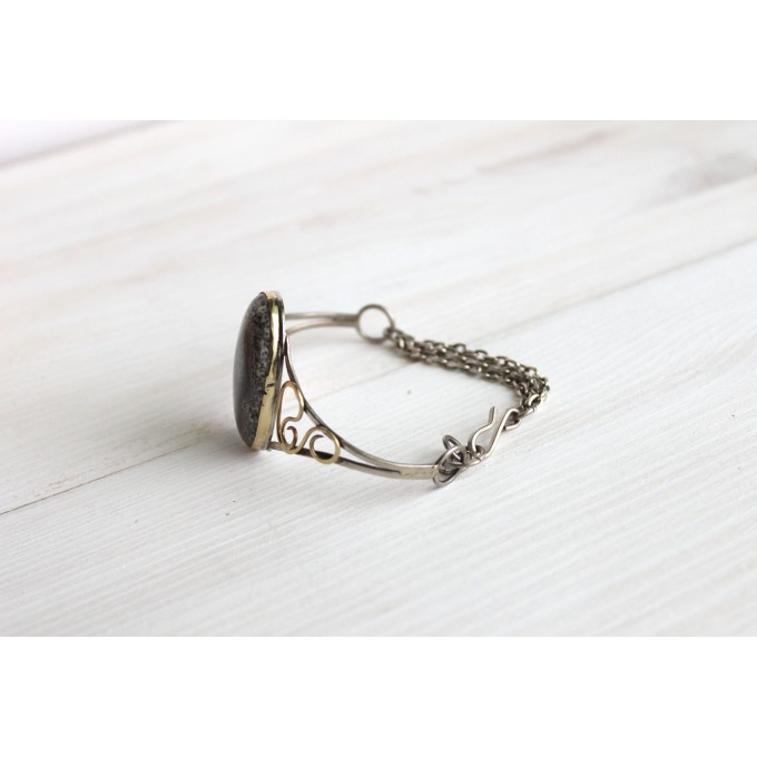 Dendrite agate bracelet