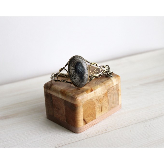 Dendrite agate bracelet