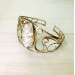 Dendrite agate cuff bracelet