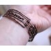 Copper wire wrap cuff bracelet