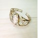 Dendrite agate cuff bracelet