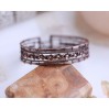 Copper wire wrap cuff bracelet