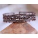 Copper wire wrap cuff bracelet