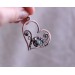 Heart necklace with labradorite