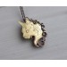 Cat necklace-brooch