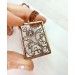 Copper filigree necklace tulip