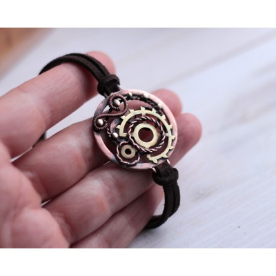 Copper SteamPunk bracelet