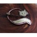Copper Fox brooch