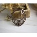 Copper celtic filigree brooch