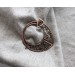 Copper celtic filigree brooch