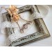 Copper rose quartz hair comb