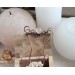 Copper rose quartz hair comb