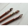 Copper painter's Brush hair-pin