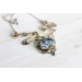 Mixed metal dendrite agate necklace
