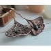 Ginkgo hair comb with labradorite