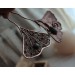 Ginkgo hair comb with labradorite