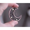 Copper filigree moon broch