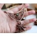Copper filigree anise necklace