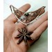 Copper filigree anise necklace