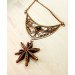 Copper filigree anise necklace
