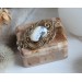 Mixed metal dendrite agate necklace-brooch