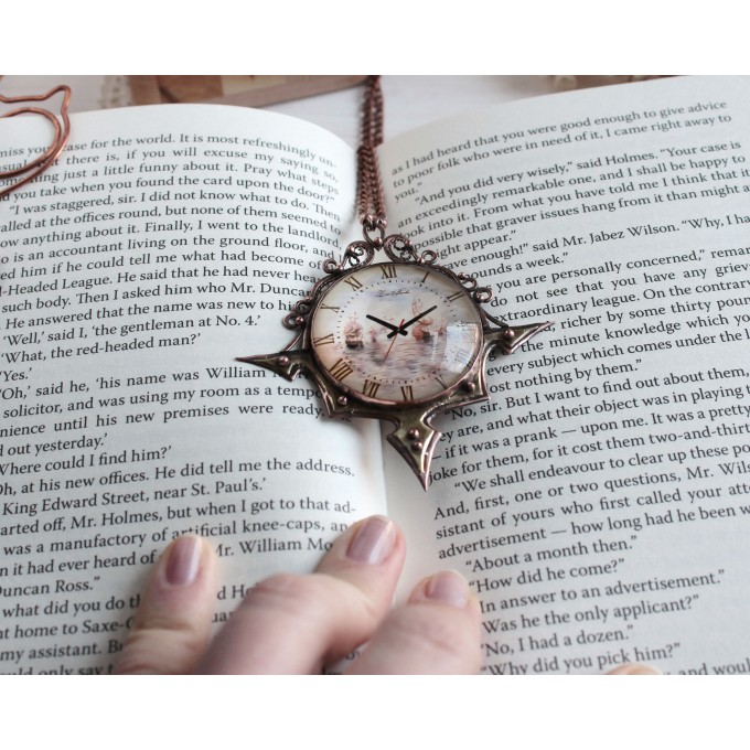 SteamPunk clockface necklace 
