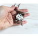 SteamPunk necklace-brooch with clockface