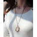 SteamPunk necklace-brooch with clockface