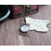 SteamPunk necklace-brooch with clockface